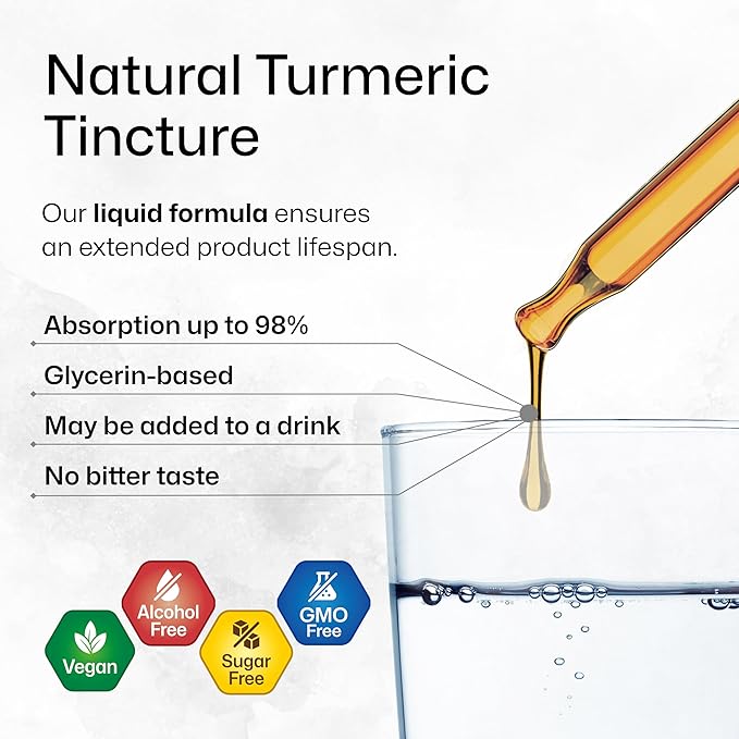 Turmeric with Black Pepper Tincture 4 Fl. Oz. & Milk Thistle 250 Capsules