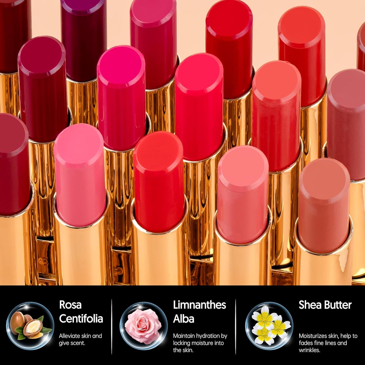 MAKI YIKA Moisture Hot Pink Lipstick for Women Hydrate Lip Balm for Dry Cracked Lips Weightless Glossy Lip Color Juicy Finish,MA056 Girl's Pink