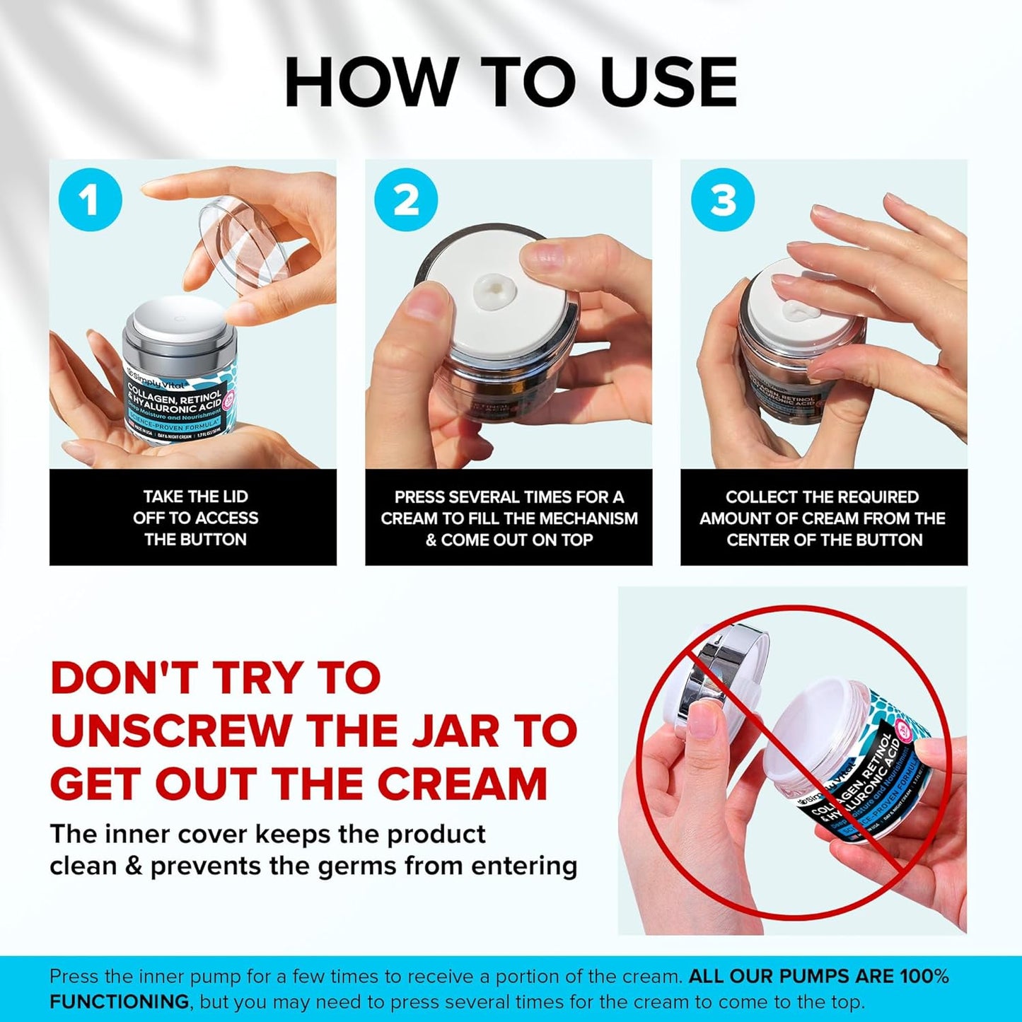 Anti-Aging Collagen & Retinol Cream | Firming Moisturizer for Face & Neck - 1.7 fl. oz.