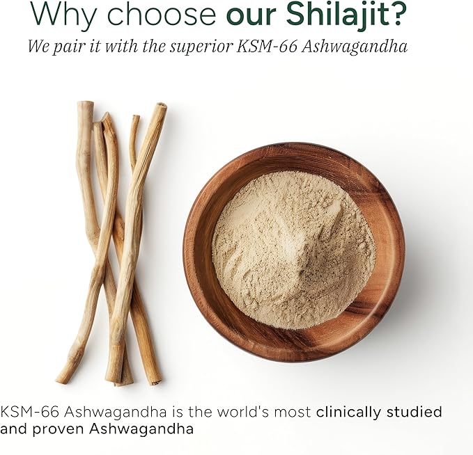 4000 mg Pure Himalayan Shilajit Gummies I No Added Sugar I KSM-66 Ashwagandha, Gokshura| 75%+ Fulvic Acid & 85+ Trace Minerals I Men,Women I Non-GMO I Lab Tested I 100% Natural I 60 Gummy