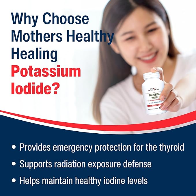 Potassium Iodide 65 mg KI Supplement | 60 Tablets | Iodine - YODO Naciente