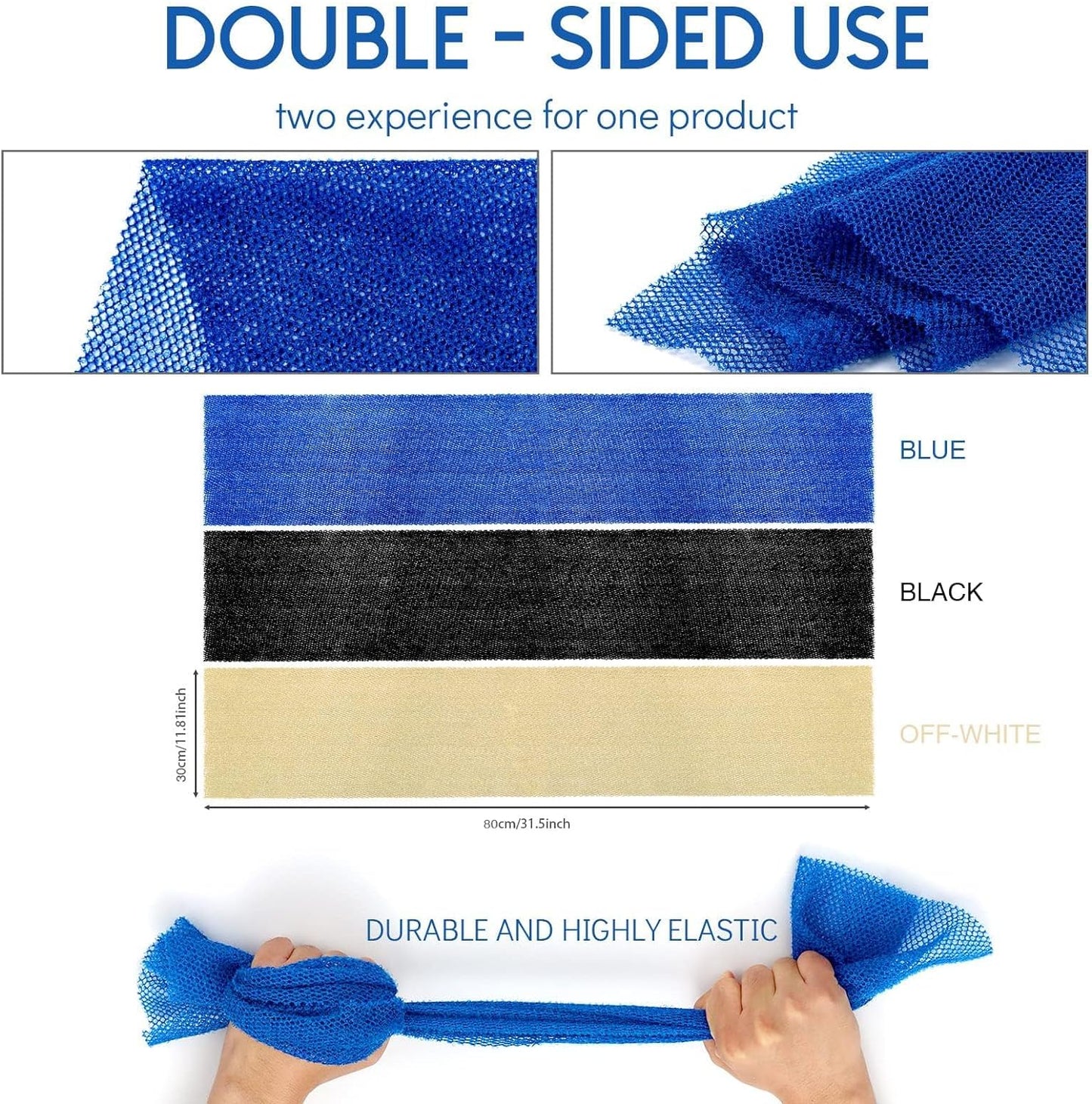 Exfoliating African Bath Sponge Set – 6 Pieces | Skin Smoother for Daily Use