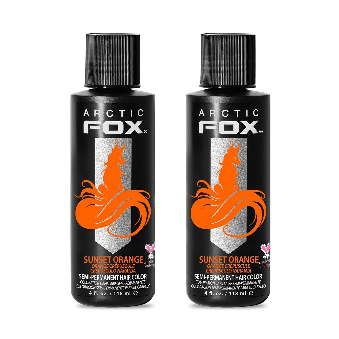 Vegan Semi-Permanent Hair Color Dye | Arctic Fox Aquamarine - 4 Fl Oz (Pack of 2)