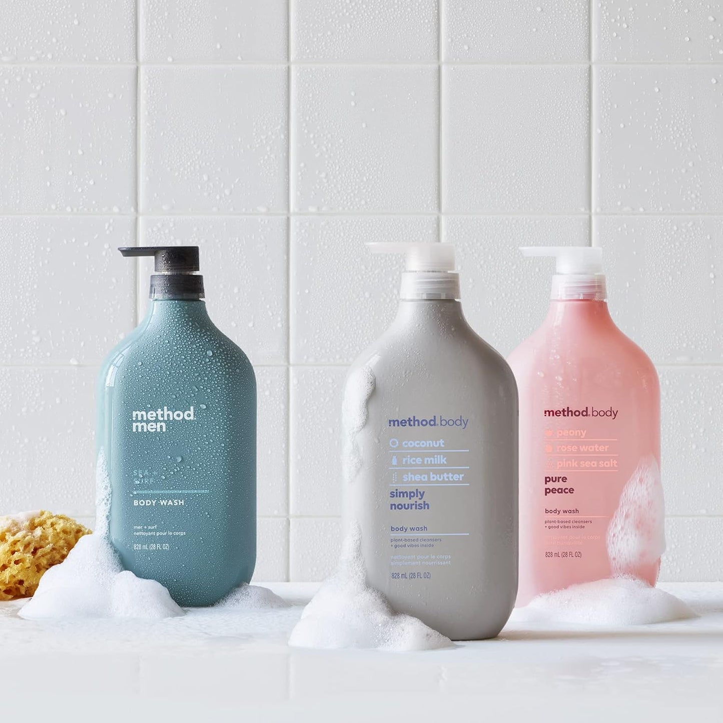 Method Body Wash | Sea + Surf | Biodegradable & Paraben-Free | 28 Oz