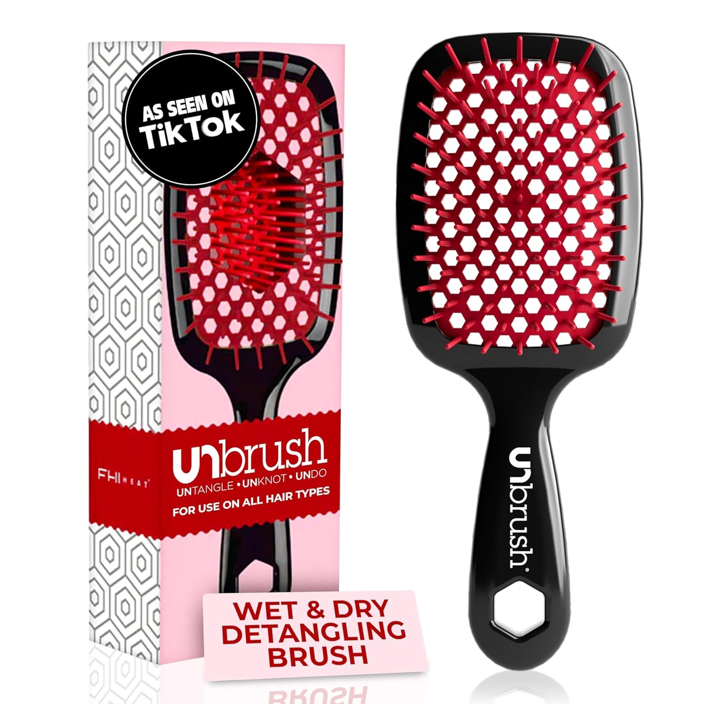 FHI Heat UNbrush Detangling Brush | Pain-Free for Wet & Dry Hair Types