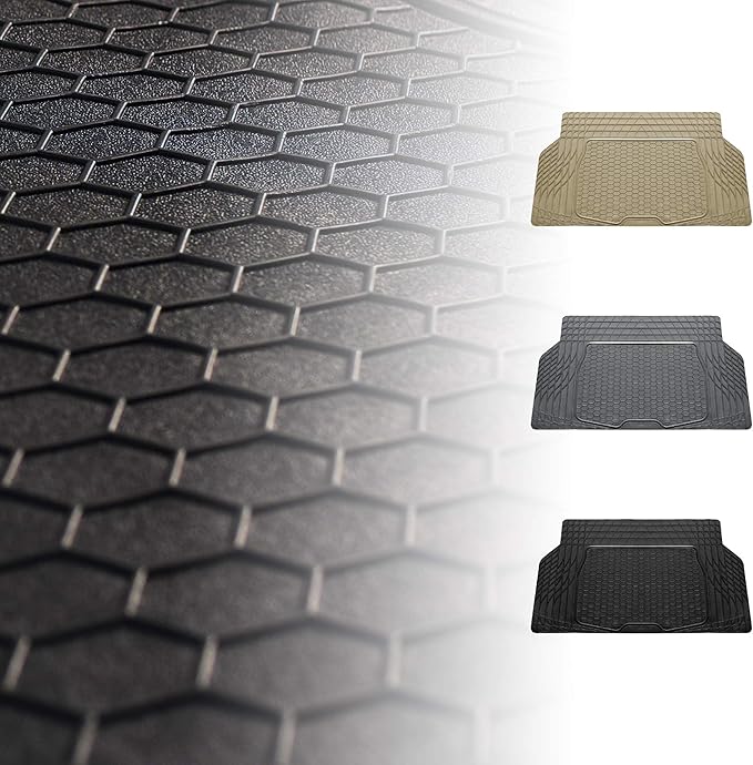 FH Group Climaproof Universal Cargo Mat – All-Weather, Trimmable Trunk Mat (55" W x 31.5" D) – Fits Most Cars, SUVs & Trucks – Gray