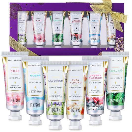Spa Luxetique Hand Cream Hand Cream Set Gift For Women Hand Lotion With Natural Aloe And Vitamin E For Dry Skin Mini Travel Size