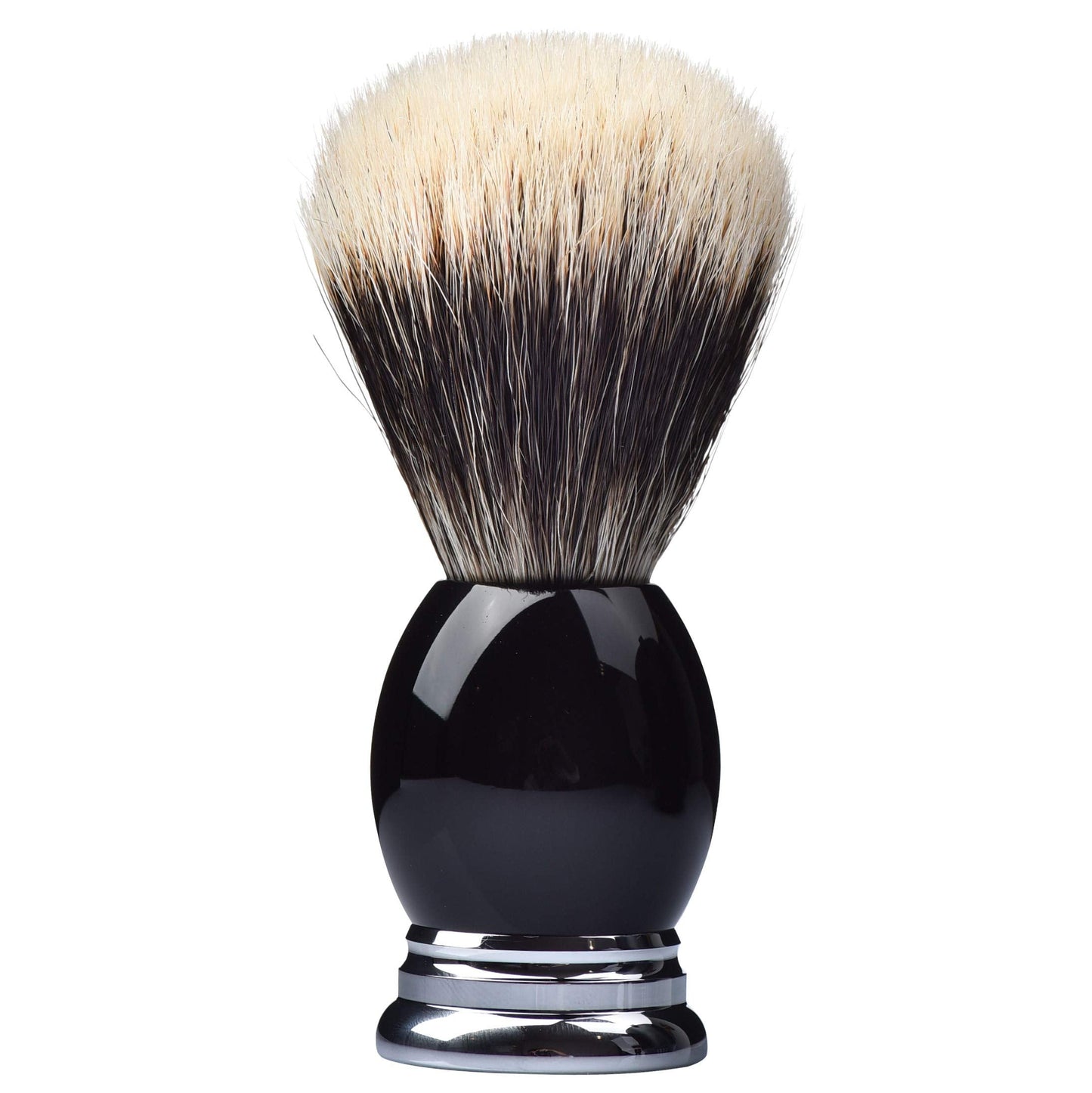 Je&Co 100% Fine Silvertip Badger Bristle Shaving Brush, With Heavy Weight Resin Base (Curved Top)
