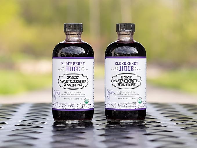Organic Elderberry Juice 2X 9.3 fl. oz (New)