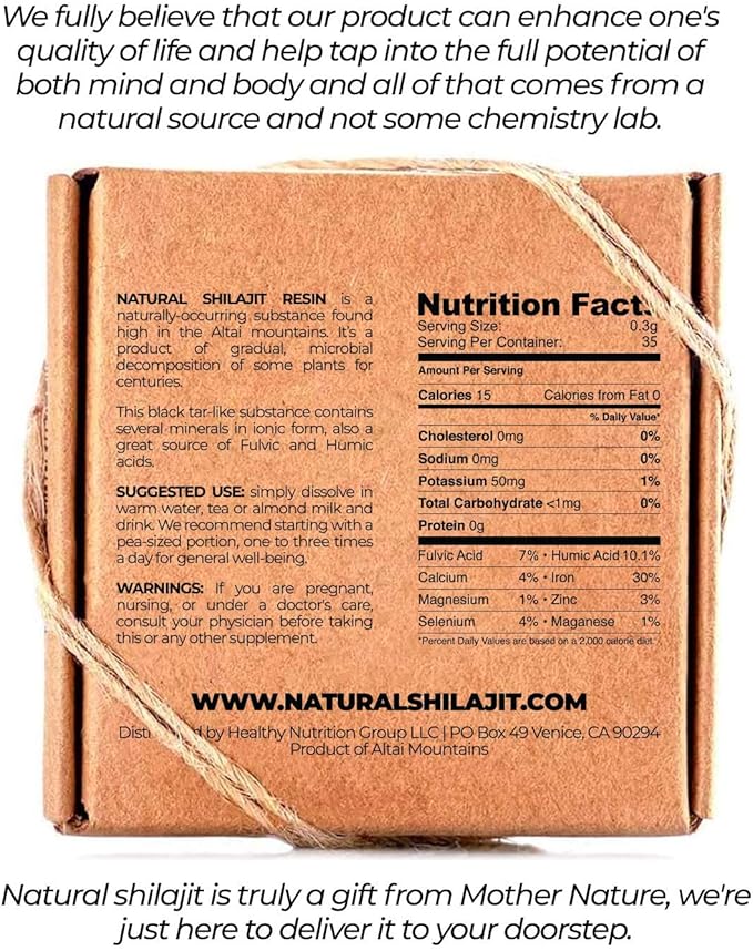 Natural Shilajit Tablets - 120 Count, Sun Dried 100% Pure Shilajit for Men & Women with Fulvic Acid & Natural Shilajit Resin - Shilajit for Men & Women with Fulvic Acid & Trace Minerals