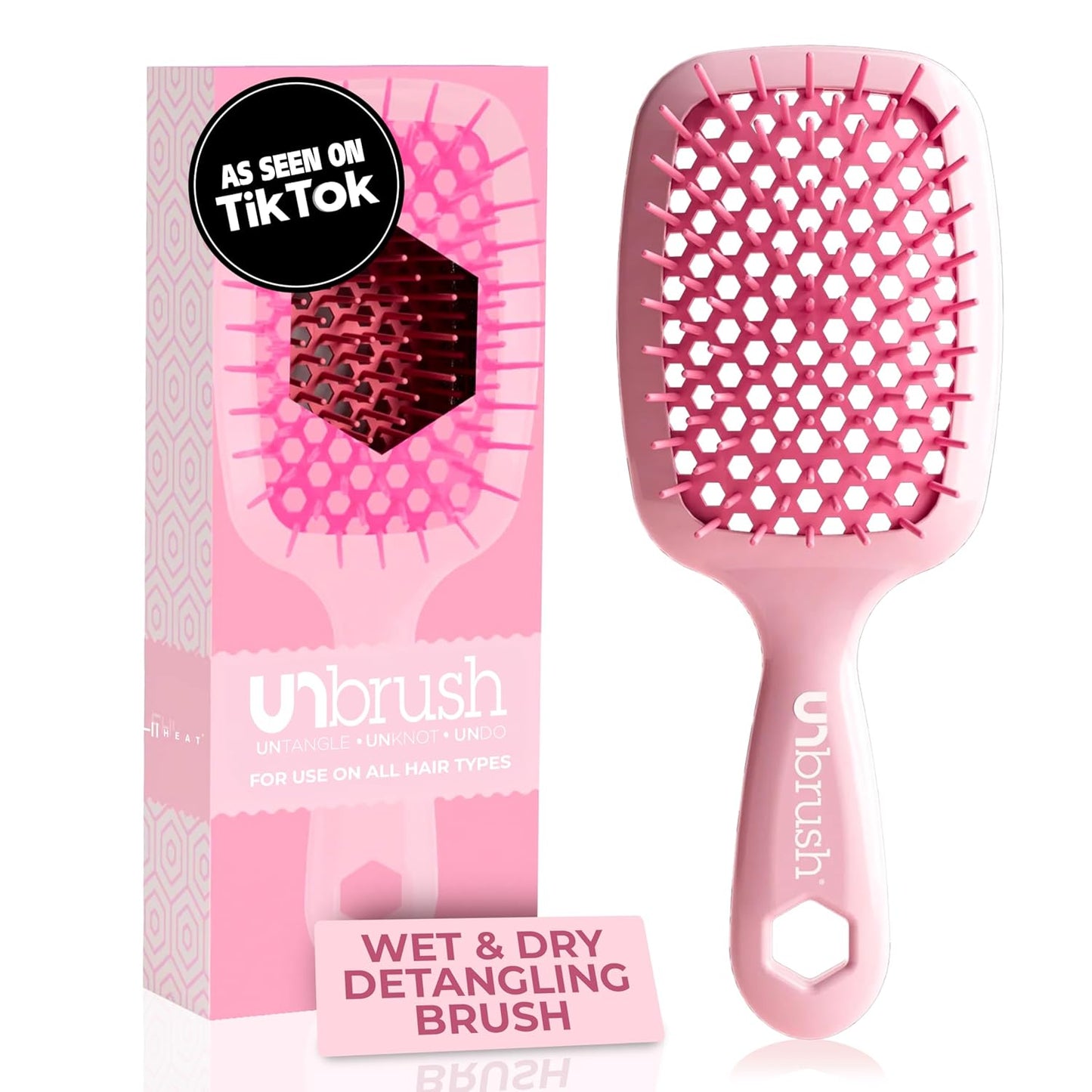 FHI Heat UNbrush Detangling Brush | Pain-Free for All Hair Types | Lightweight & Anti-Static