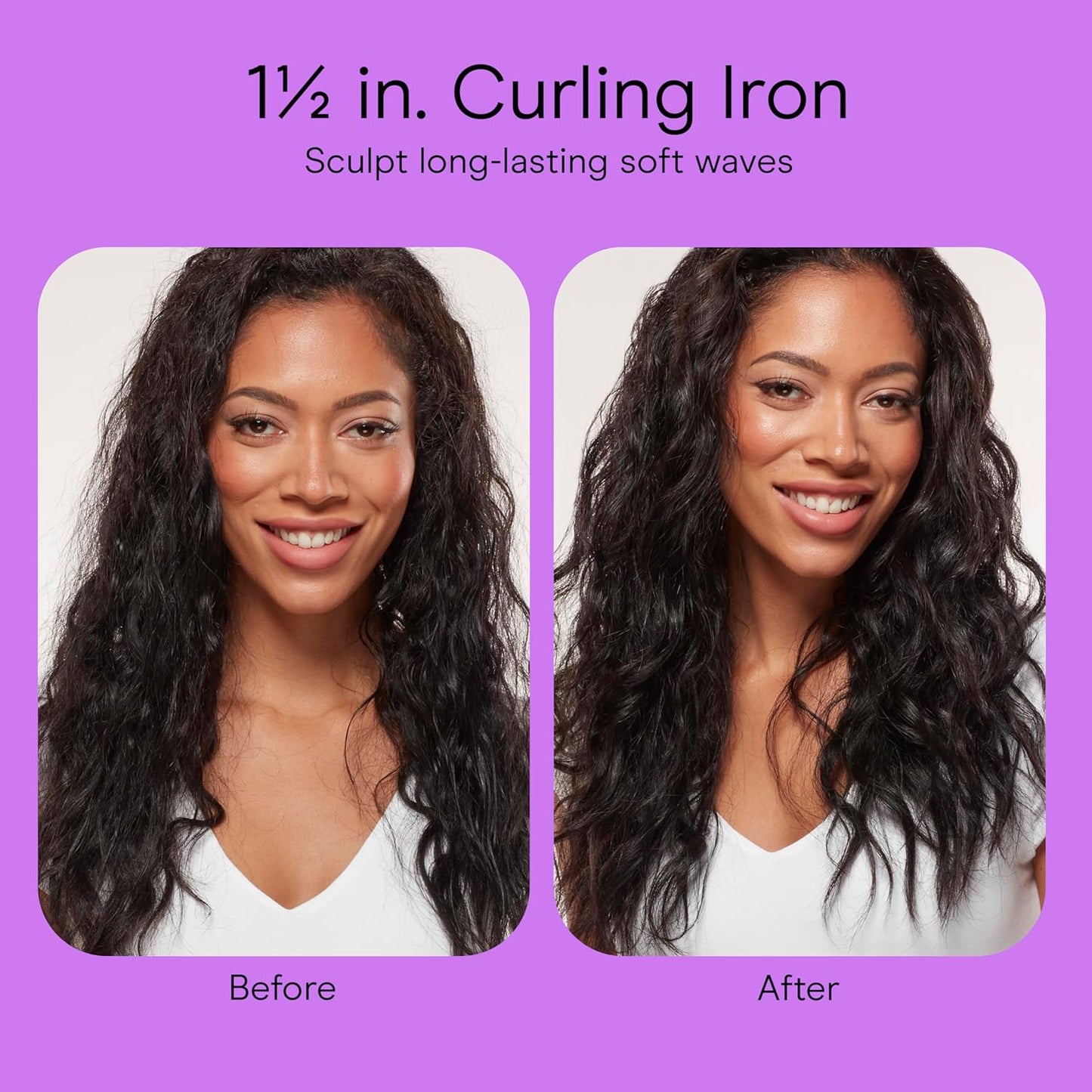 Conair Double Ceramic 3/4-Inch Curling Iron | Bonus Claw Clip | Tight Curls