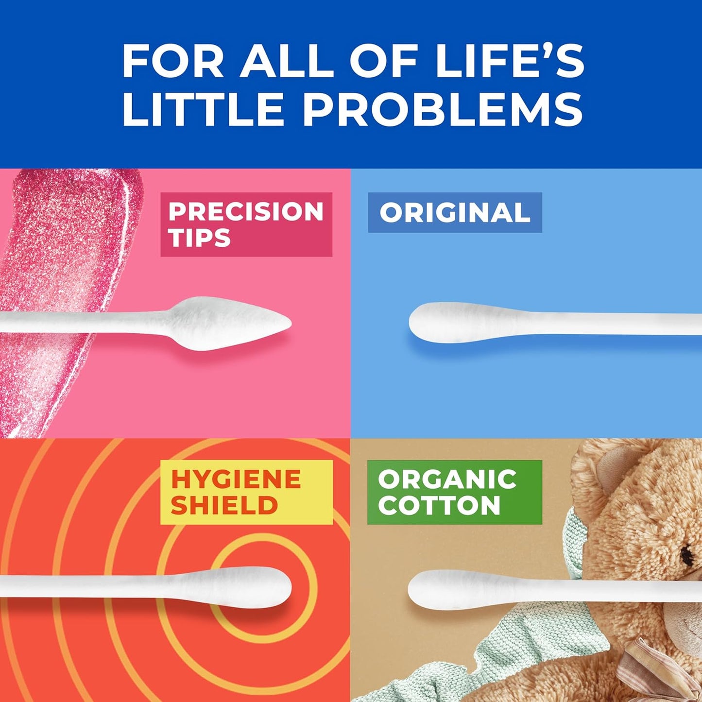 Q-Tips Cotton Swabs | 100% Cotton | 625 Count | Hygiene & Beauty Care