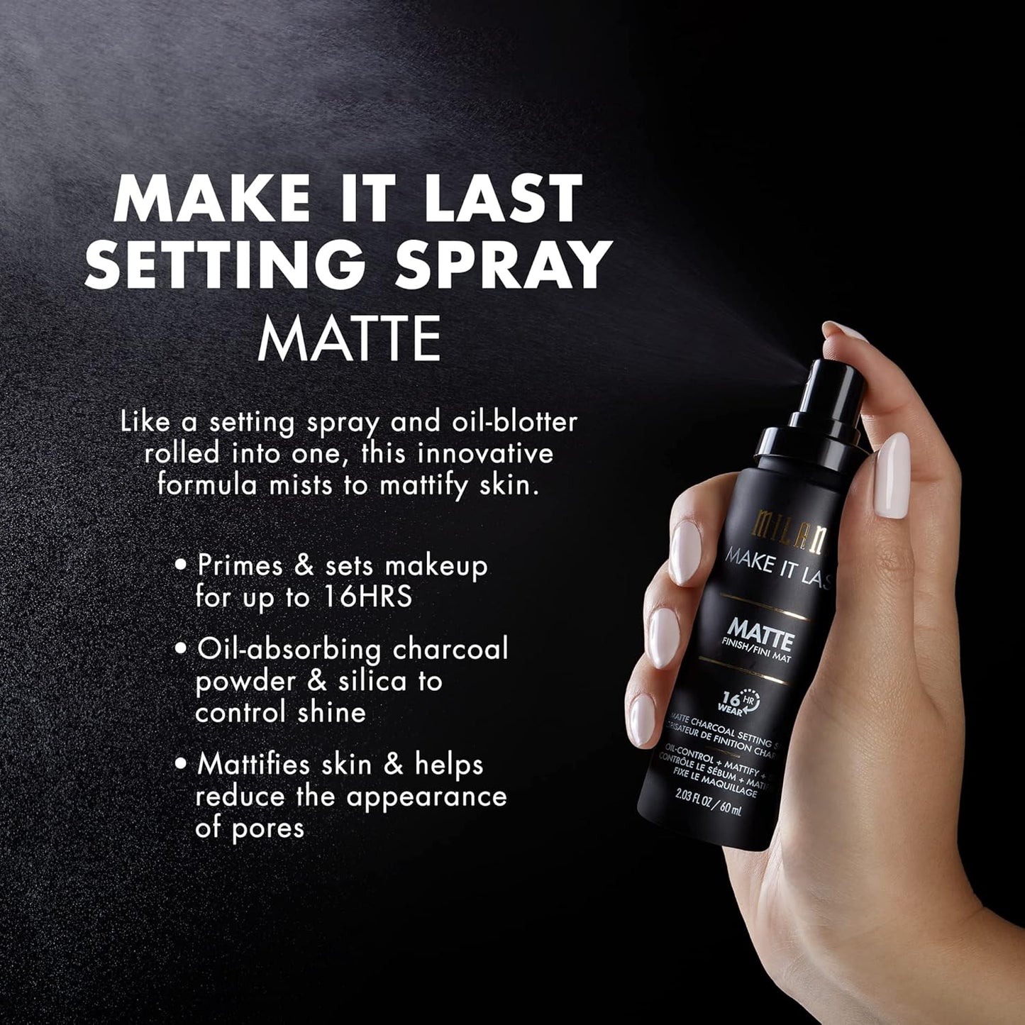 Milani Make It Dewy Setting Spray | 3-in-1 Hydrating & Illuminating Formula
