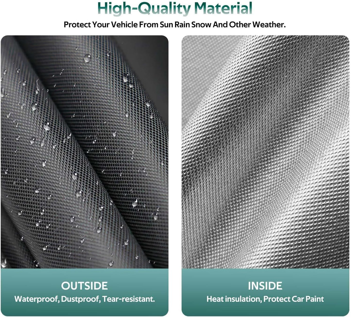 SUV Car Cover Custom Fit for Mazda CX5 CX-5 CX50 CX-50 (2012-2025), Waterproof All Weather for Automobiles, Outdoor Full Cover with Windproof Clip Straps.