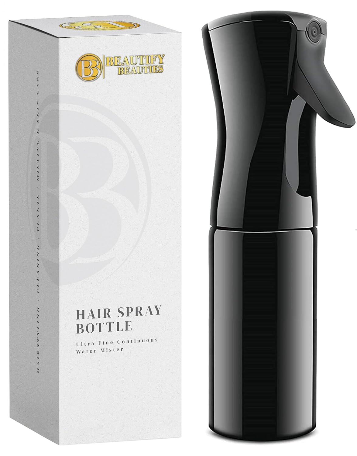 Ultra Fine Continuous Hair Spray Bottle | Clear 6.8 Oz | Misting & Styling