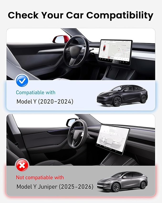 2026 Upgraded Tesla Model Y Sunshade Roof, UPF200+ Roof Sunshade with Storage Bag, No-Sag & No-Gaps Heat Insulation Foldable Glass Roof Sun Shade, Tesla Model Y Accessories MY20-24 Gray