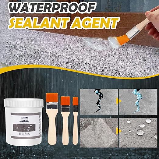 84 OZ (2400g) Jaysuing Invisible Waterproof Agent, Waterproof Sealant, Transparent Rainproof Coating, Water-Resistant Anti-Leakage Agent, Transparent Repairing Leak Water-Resistant Adhesive