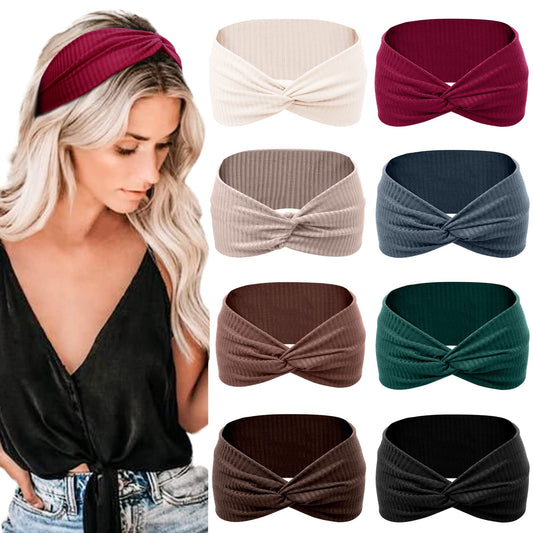 Tobeffect Headbands For Women Non Slip For Short Hair. Yoga Workout Running Sport Elastic Hair Bands For Women'S Hair Twist Turb