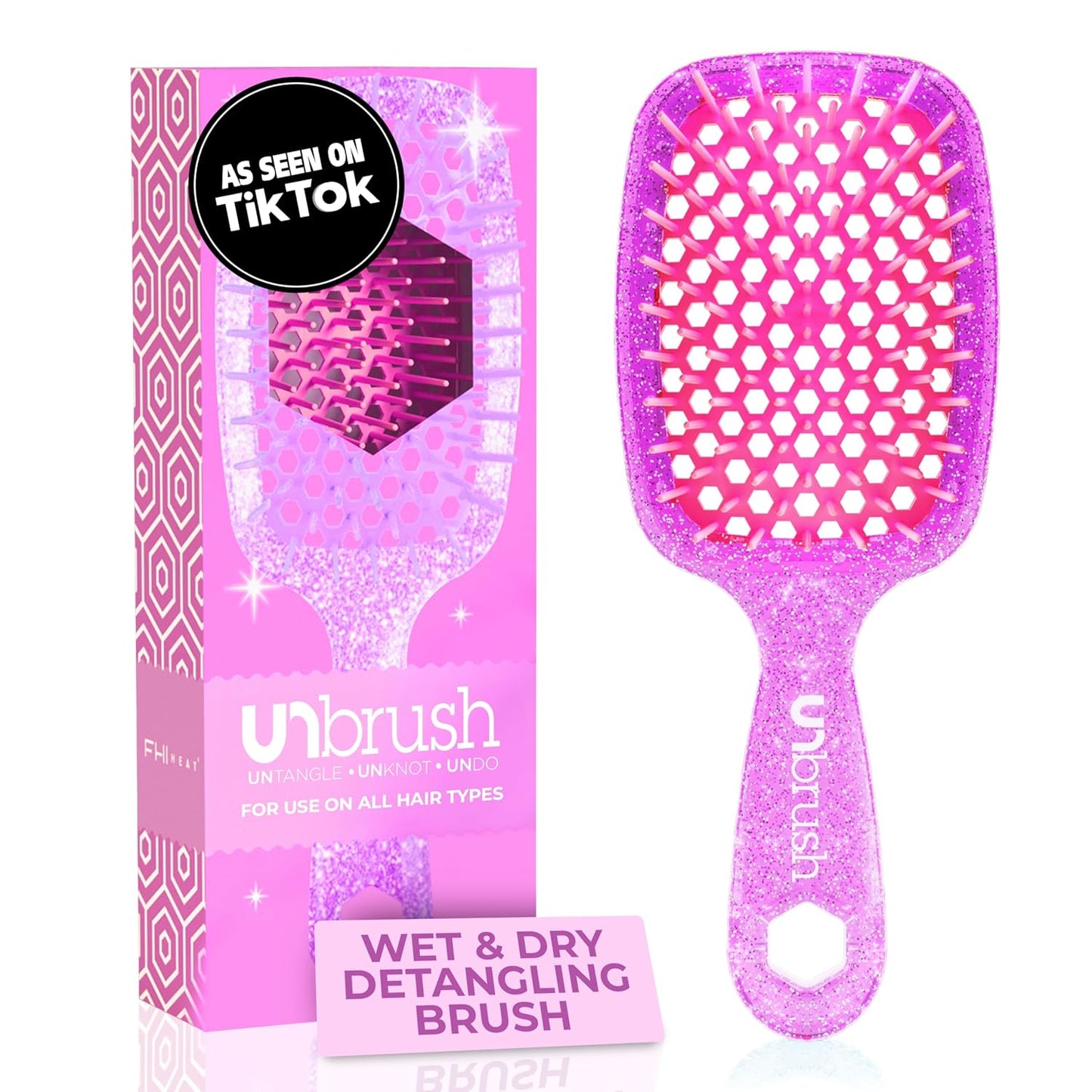 FHI Heat UNbrush Detangling Brush | Pain-Free Brushing for All Hair Types
