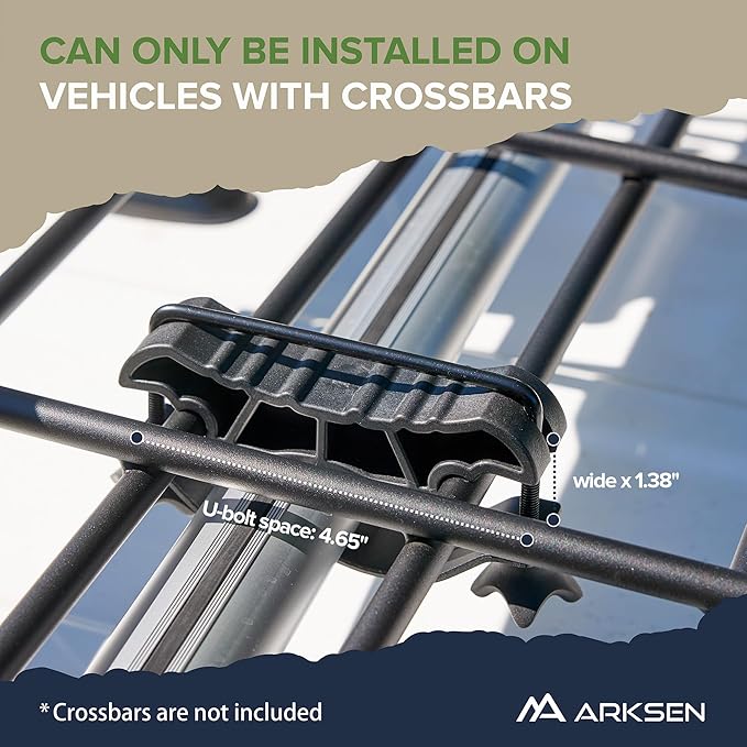 ARKSEN 54 x 34 x 6 Inch Universal Roof Rack with Extension, Cargo Net, 2 Straps, 150 LBS Heavy Duty Capacity Rooftop Cargo Basket for SUV, Truck, RV, Pickup