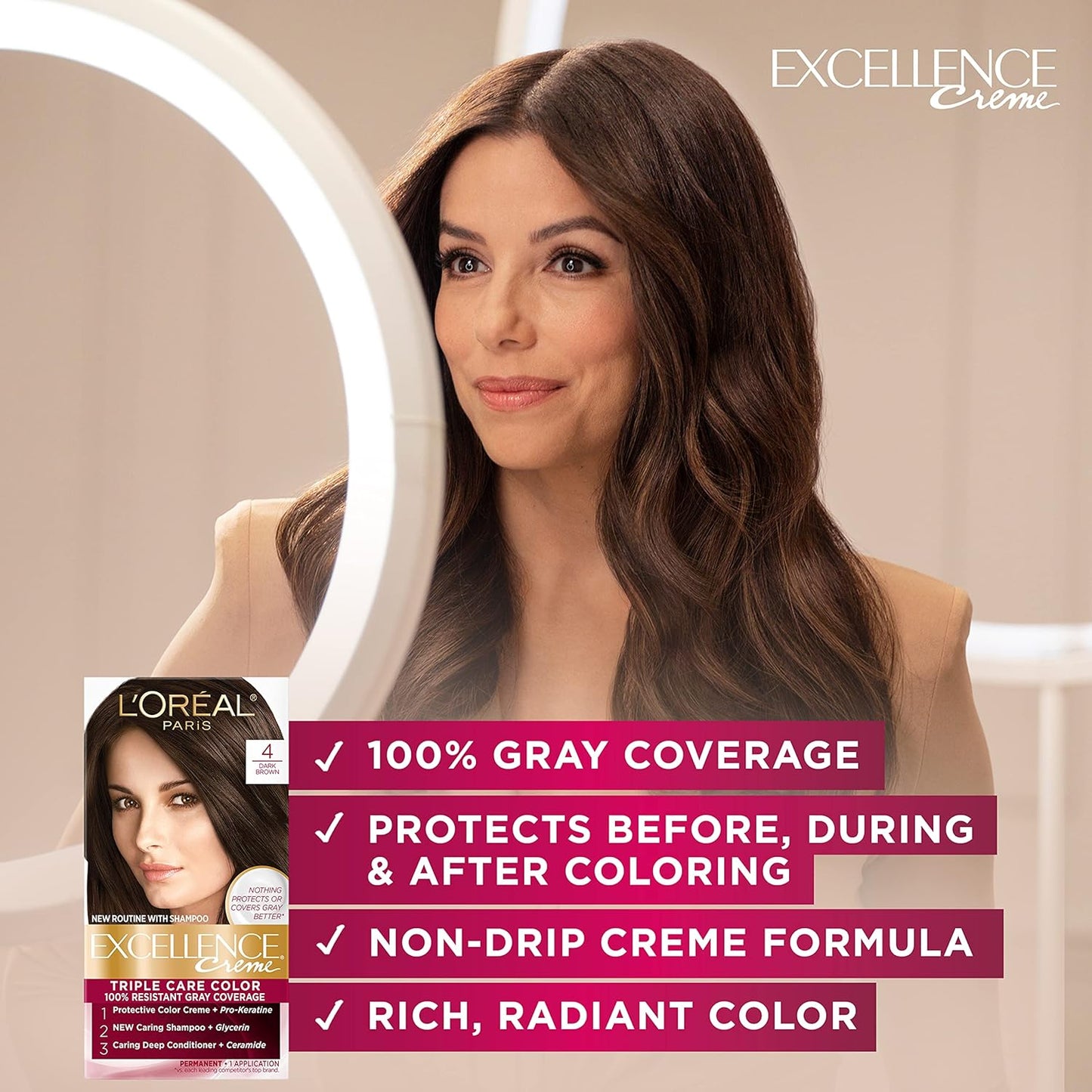 L'Oreal Paris Excellence Crème Hair Color | 9 Light Natural Blonde | Gray Coverage
