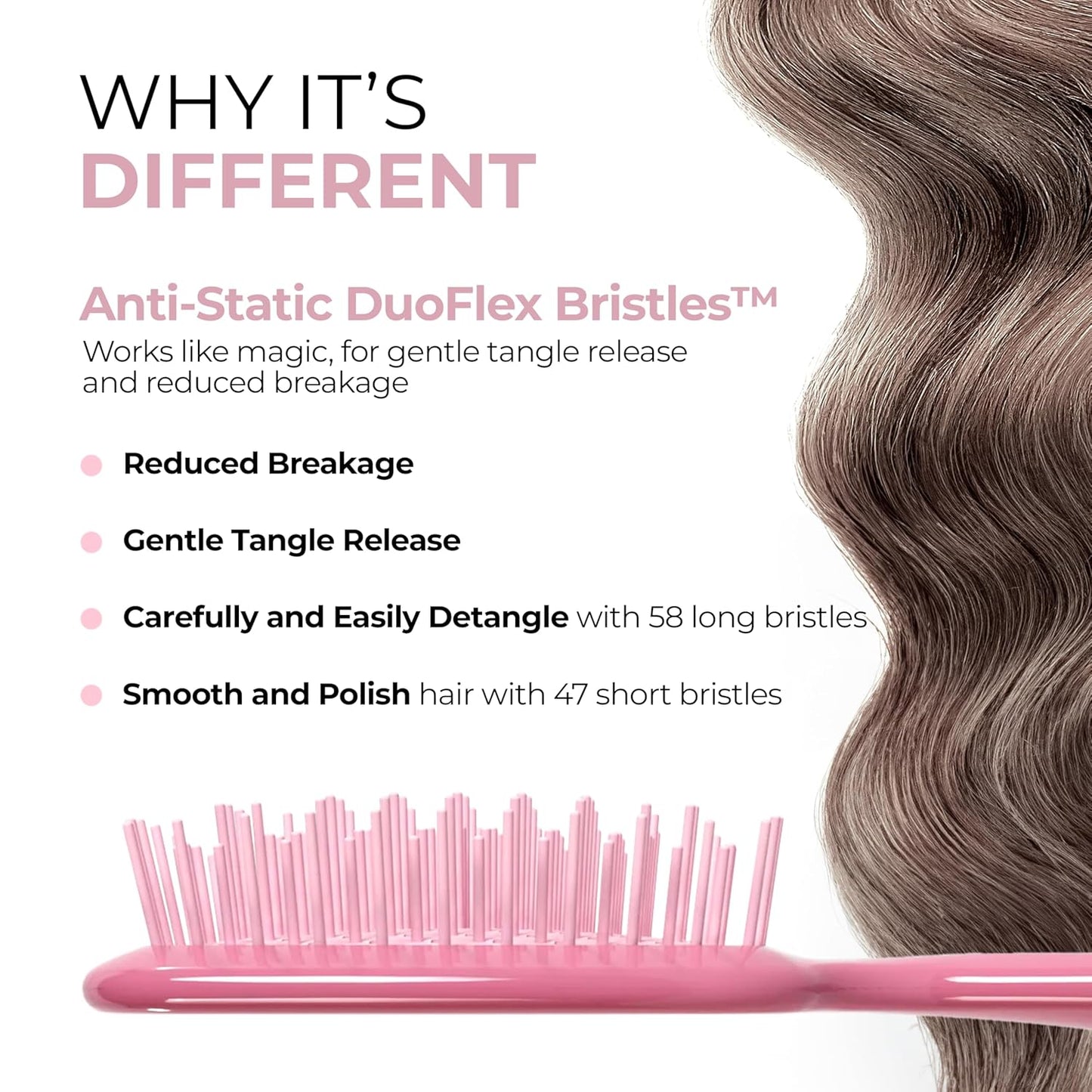 FHI Heat UNbrush Detangling Brush | Pain-Free for Wet & Dry Hair Types