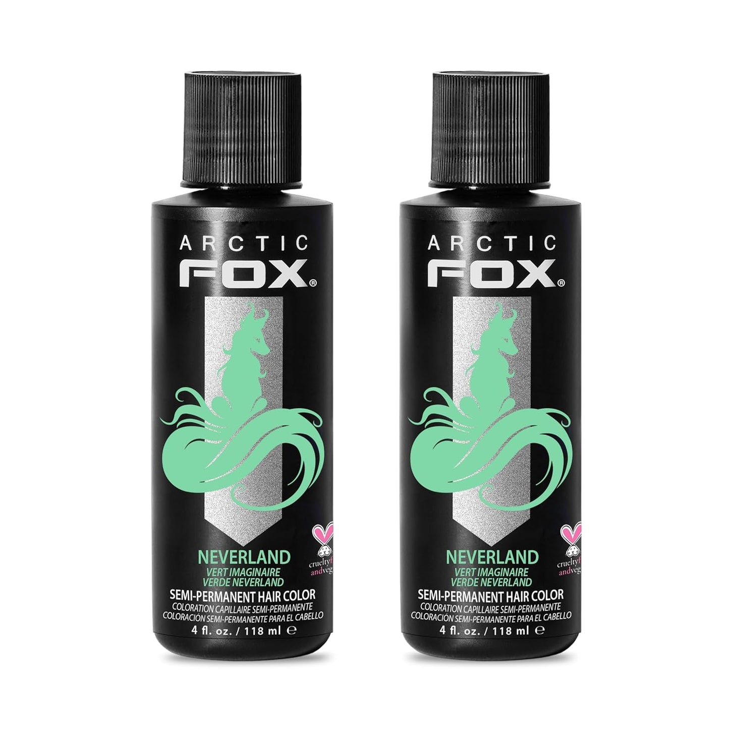 Vegan Semi-Permanent Hair Color Dye | Arctic Fox Poison | 4 Fl Oz
