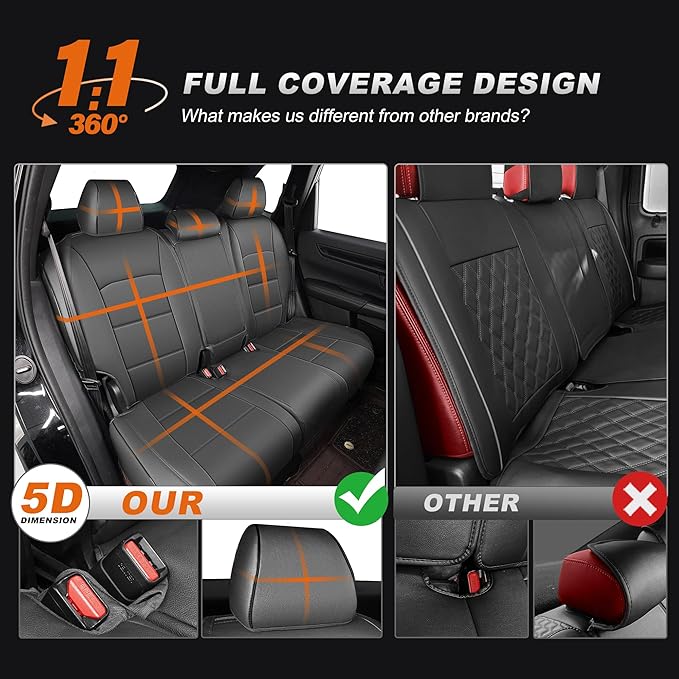 AOMSAZTO Custom Fit Car Seat Covers for Honda CRV: 2023 2024 2025 2026 Faux Leather Full SetCar Seat Cover (5 Seats,Gray)