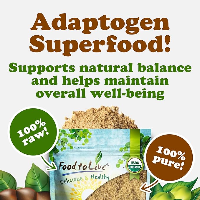 Food to Live Organic Triphala Powder, 1 Pound – Natural Detox, Blend from Fruits Amalaki, Haritaki and Bibhitaki, Non-GMO, Perfect for Tea and Smoothies, Vegan, Kosher, Bulk