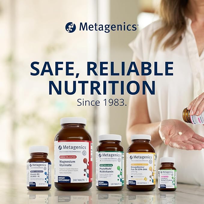Metagenics Magnesium L-Threonate - 147 mg Magnesium as L-Threonate - Magtein Magnesium - for Brain Health* - Mineral Supplement - Non-GMO & Gluten-Free - 120 Capsules