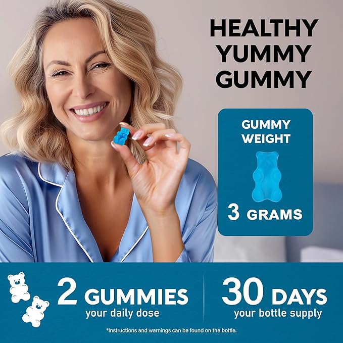 Stress Relief Support 500 mg - Relax, Calm & Sleep Support - Stress Gummies with L-Theanine | GABA | Ashwagandha | 5-HTP | Vitamin B6 & Magnesium - Sugar-Free, Vegan, Mixed Berry Flavor, Pack of 3