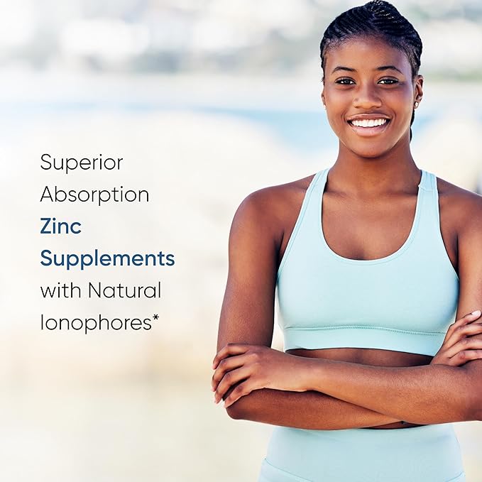 Sandhu's Zinc Supplement with Ionophores| Quercetin & Green Tea Extract for Superior Absorption and High Potency| 800mg Vegetarian Capsules 30 Days Supply| Immune Support for Men & Women