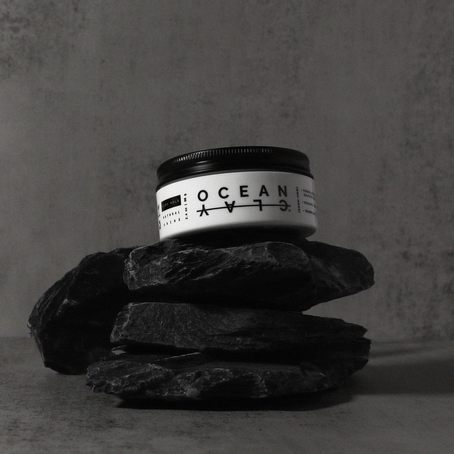 (SHEH•VOO) Ocean Clay - Premium Men’s Hair Styling Clay - Firm Hold + Natural Shine - Sulfate & Paraben Free (2.4 oz)