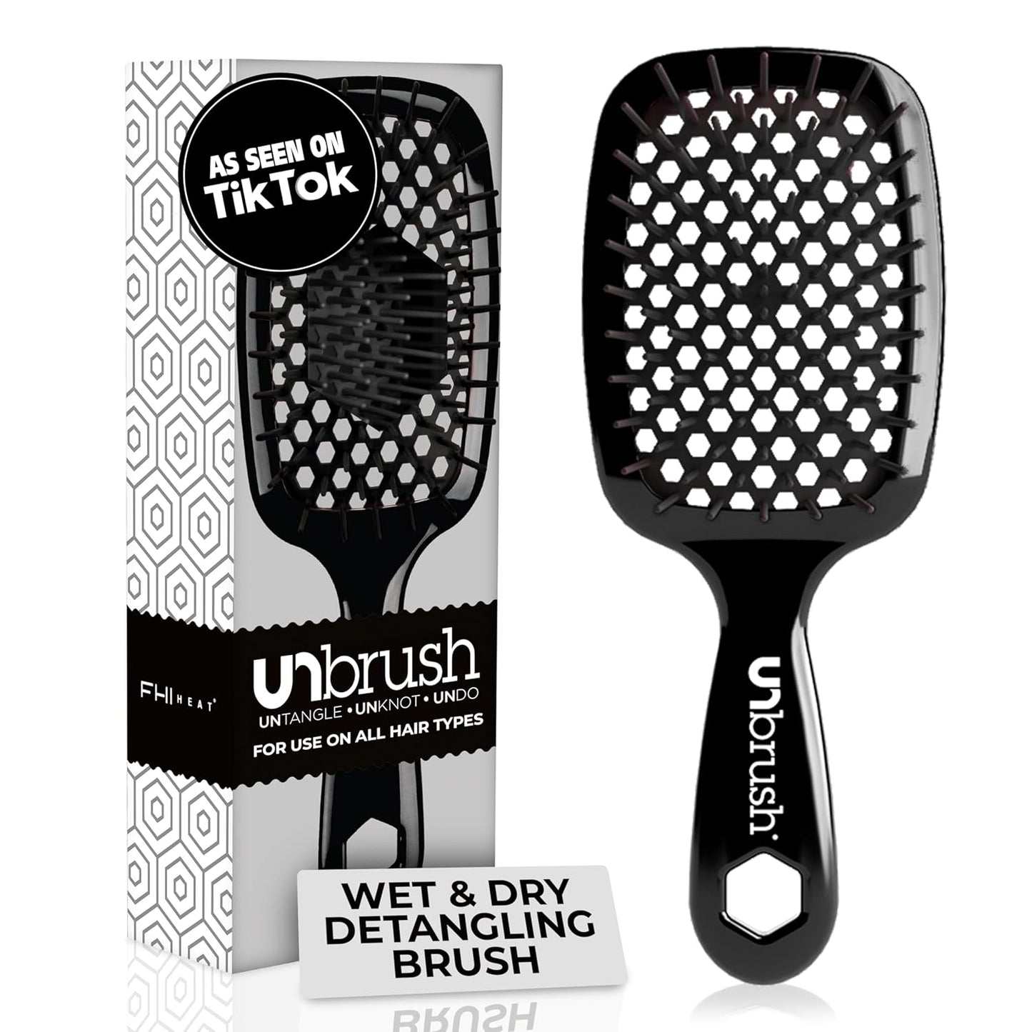FHI Heat UNbrush Detangling Brush | Pain-Free Brushing for All Hair Types