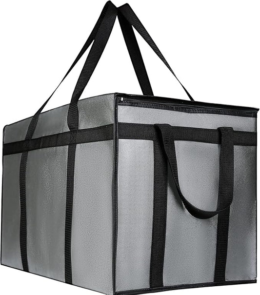 musbus Premium Insulated Food Delivery Bag XXL - 23x14x15 inches Waterproof Catering Supply Bag for Hot Food Delivery - Premium Food Warmer Bag for Uber Eats and Doordash Food Delivery