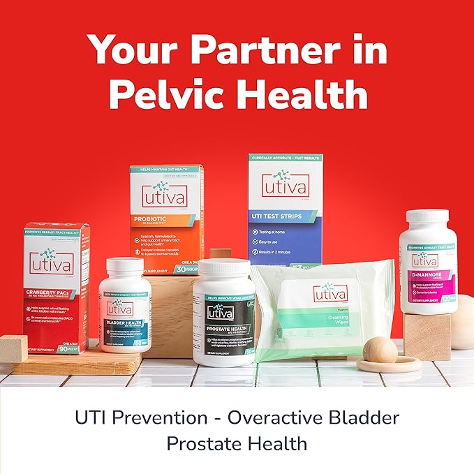 10% Bundle Utiva 36PAC Power Bundle | 30 Days | Bundle with 36mg Soluble Cranberry PACs (DMAC/A2) and 30B CFU Probiotic Power (Lactobacillus and Bifidobacterium Strains) | Locally Made.