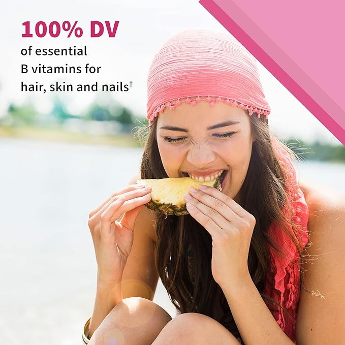 Women’s Multivitamin Gummy with Iron: Folate, Biotin, D3 & B12 for Hair, Skin & Nails + Probiotics for Immune Health & Digestion, Vitamin Code, Non-GMO, Gluten-Free, 90 Cherry Gummies, 30 Day Supply