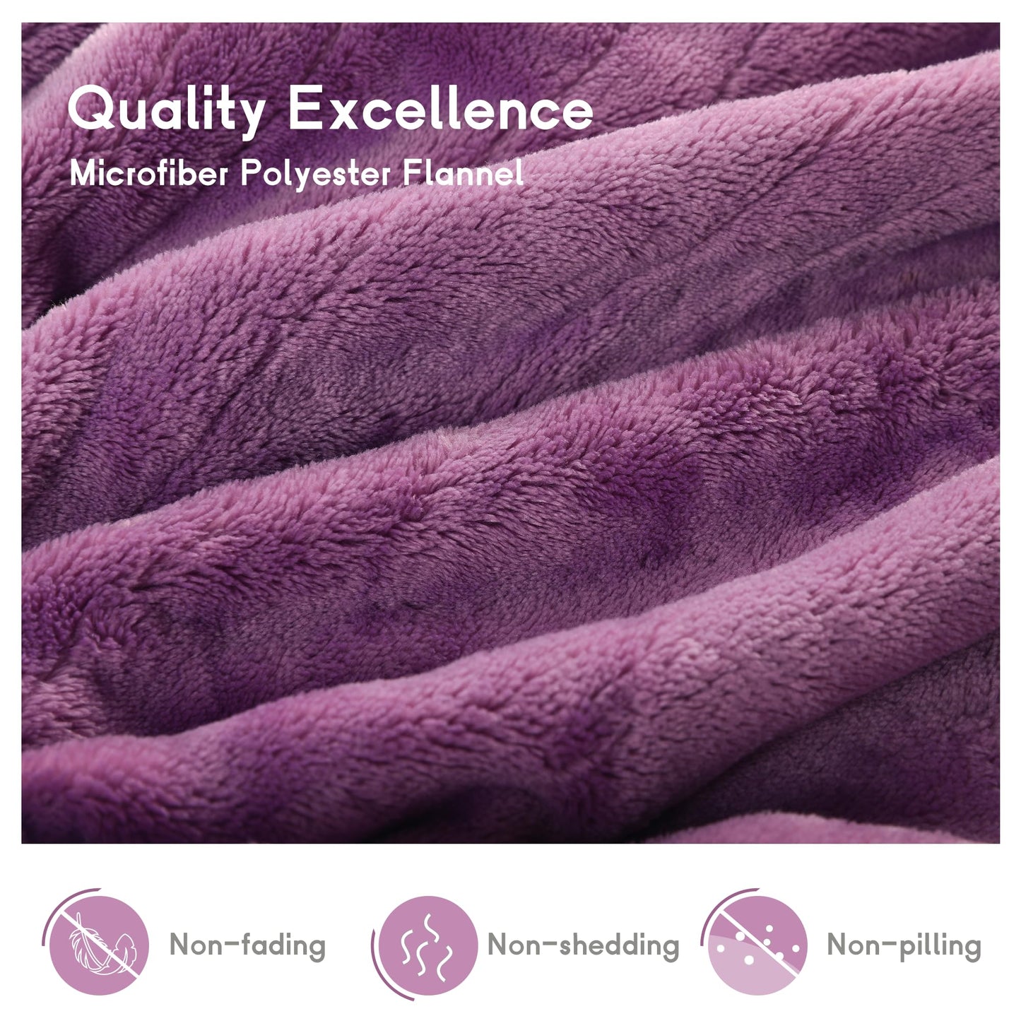 Heated Blanket Electric Blanket Full Size 72''x84'', Soft Flannel Heating Blanket with 1-10 Hour Auto Off - 6 Heat Settings - Machine Washable - Dark Grey