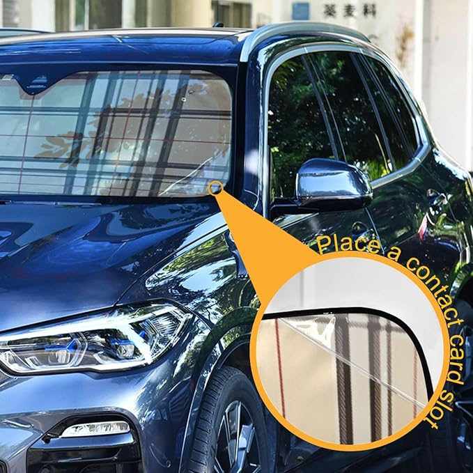 Colorful Plaid Texture File Sunscreen Automotive Interior Sun Protection Protector de sol para carro