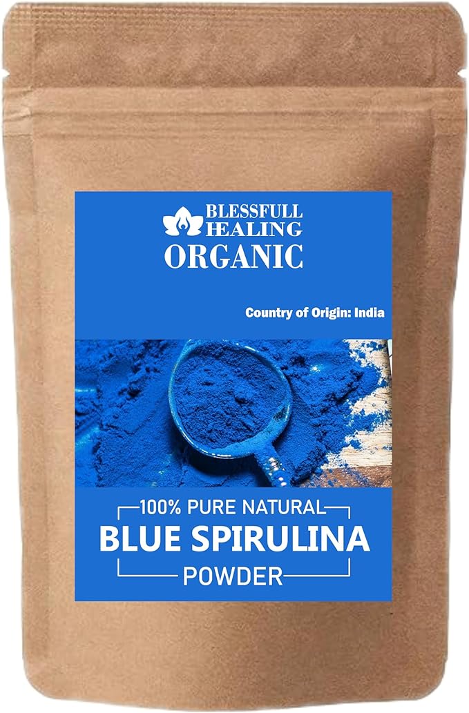 Organic Blue Spirulina Powder 100% Pure Natural 1 oz / 30 Gram
