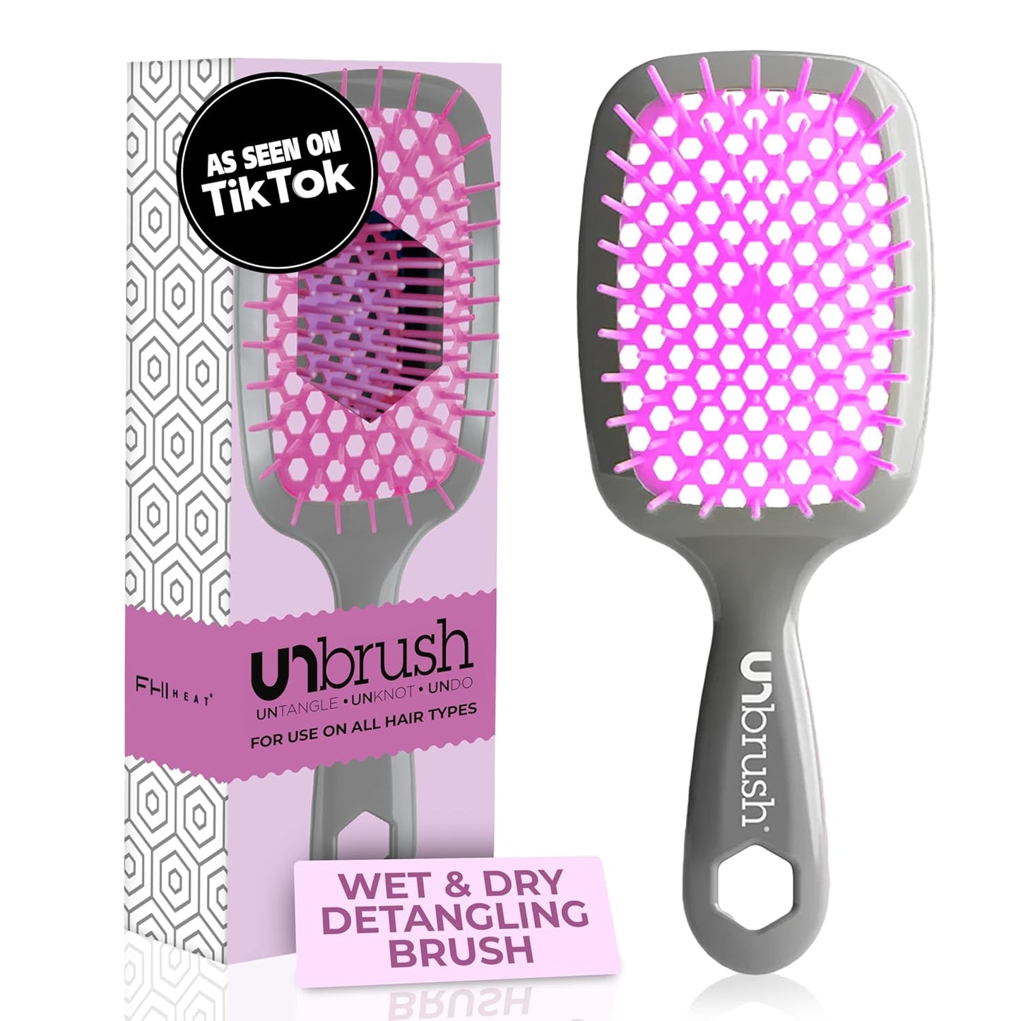 FHI Heat UNbrush Detangling Brush | Pain-Free Brushing for All Hair Types