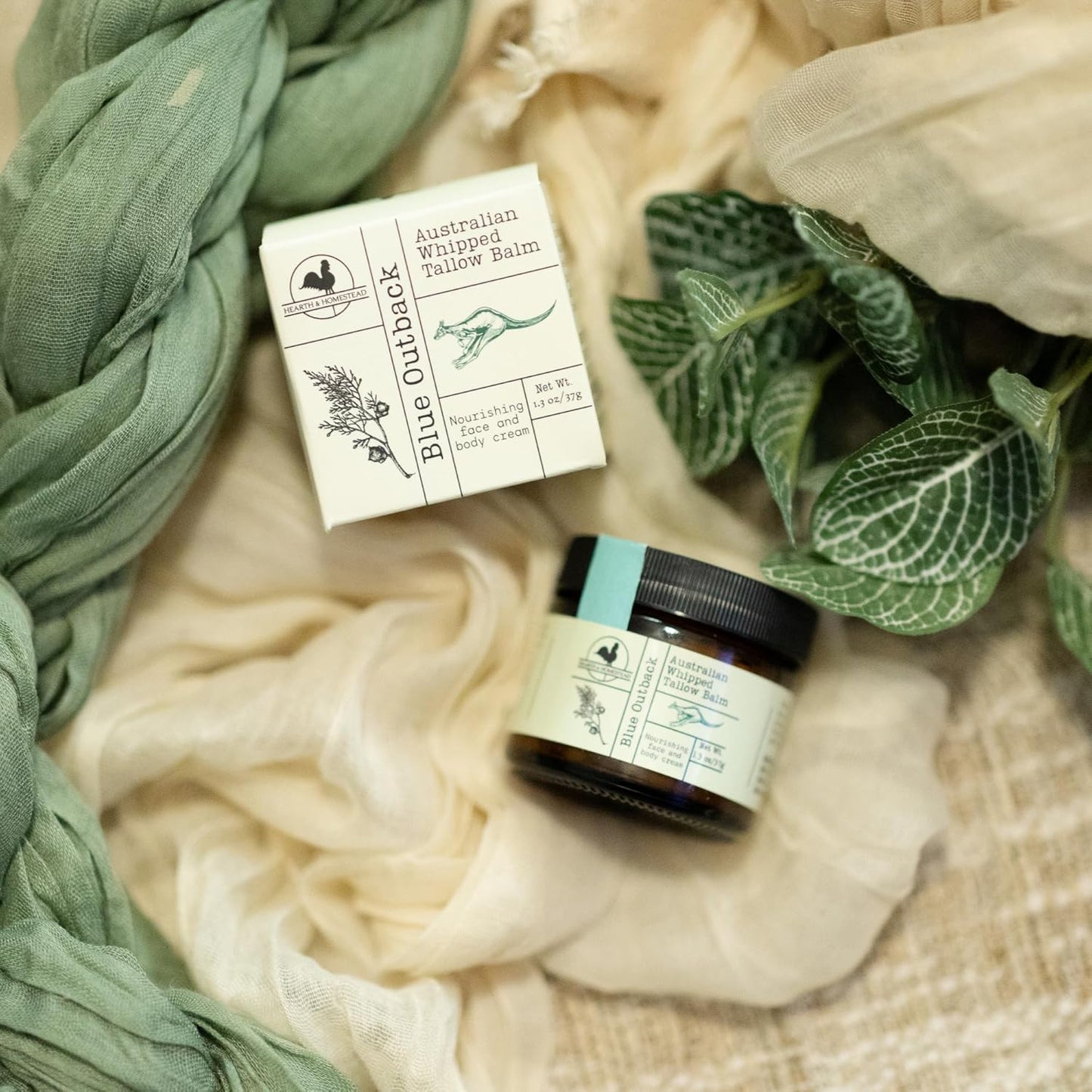 Handmade Coffee Vanilla Whipped Tallow Balm | Organic Body Butter - 1.3 Oz