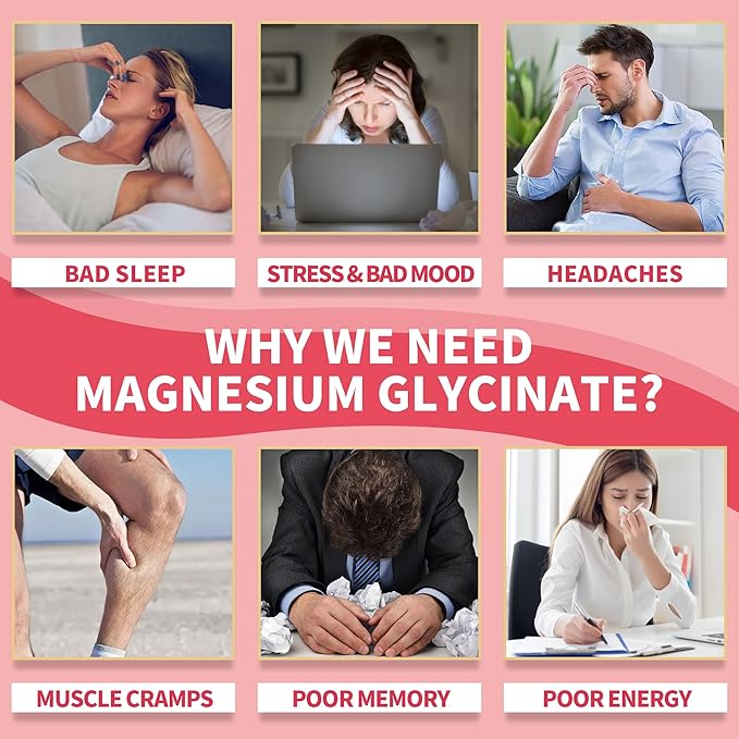 Magnesium Glycinate Gummies 400mg, Sugar Free Magnesium Supplement w/Ashwagandha, Zinc, Vegan Magnesium Glycinate Supplement for Adults - 120 Strawberry Gummies