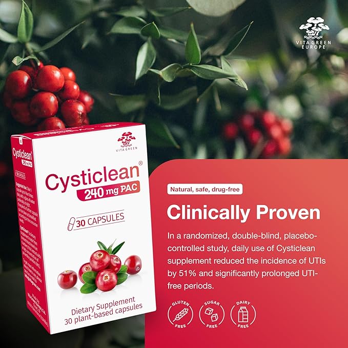 Cranberry PAC Supplement – 240 mg PAC, Sugar-Free – Urinary Tract Infection Support – Most Effective Cranberry Pills for Cystitis & Interstitial Cystitis Relief