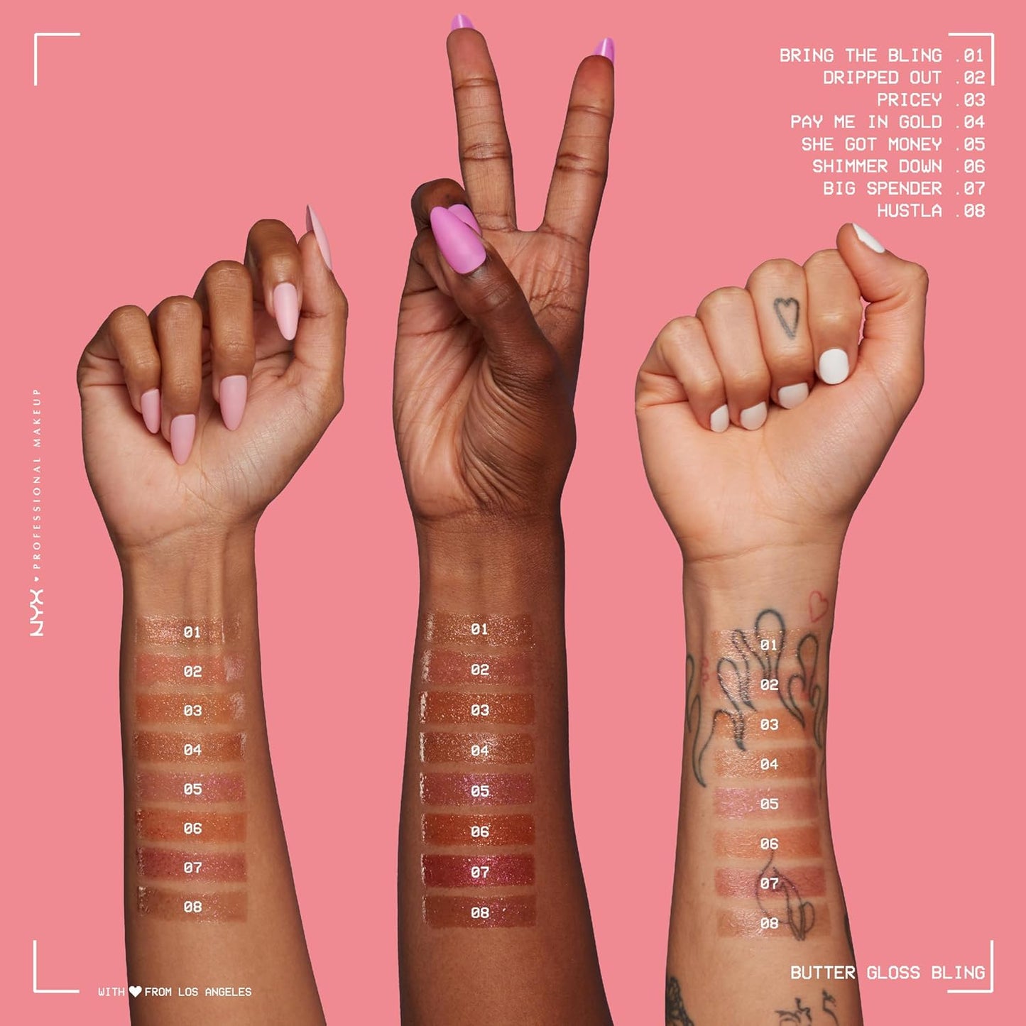 NYX Butter Gloss | Vegan Lip Gloss - Non-Sticky & Shiny | Hustla Shade