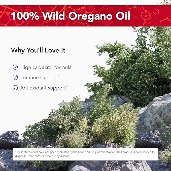 Physician's Strength OregaWild Extra Strength - 30 mL - 100% Wild Oregano Oil - 432 Servings