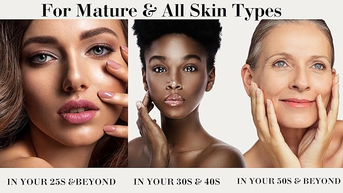 Retinol Night Serum Anti-Aging Facial Serum Firms Face & Neck Hyaluronic Acid, Niacinamide, Collagen, Glycolic Acid, Squalane Vitamin C & E (1.7fl, Hydration Boost)