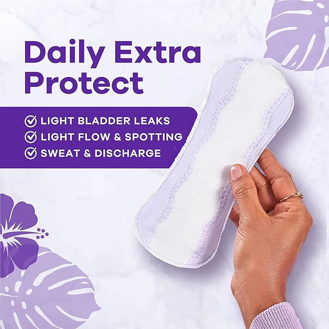 Always Daily Extra Protect Liners, Extra Long Length, Unscented Panty Liners, Feel Clean and Comfortable for up to 10 Hours, 116 Count (Packaging May Vary)