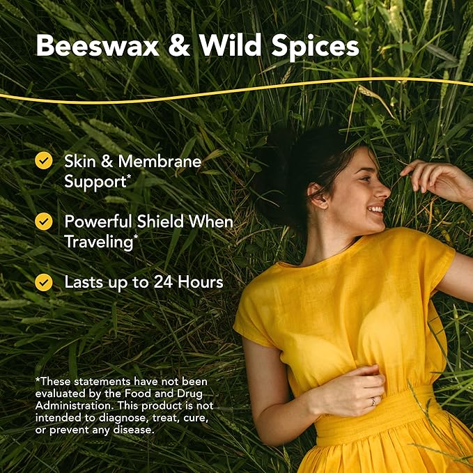 NORTH AMERICAN HERB & SPICE OregaShield - 2 oz - Skin & Membrane Support - Wild Spice Oils in a Beeswax Base - Lasts Up to 24 Hours - Non-GMO